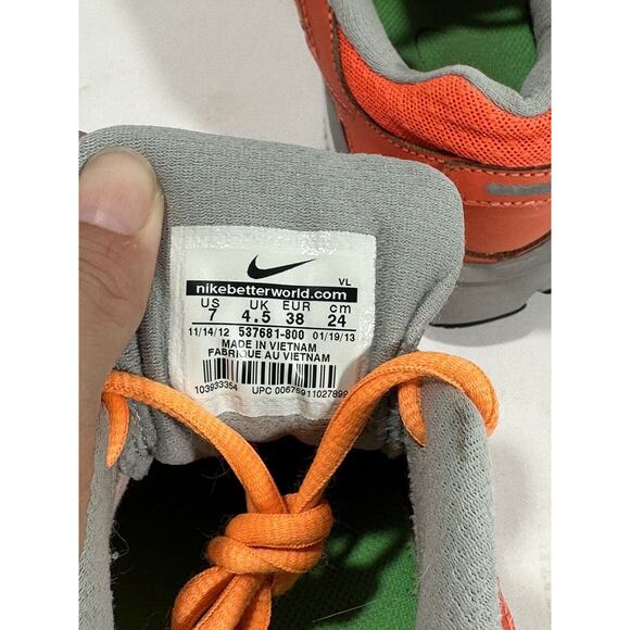 Nike Womens Anodyne DS 537681-800 Orange‎ Running Shoes Sneakers Size 7 - Picture 7 of 8